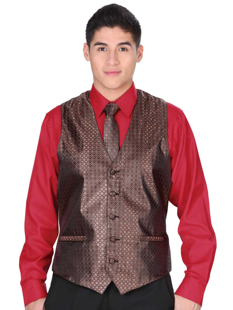 Chaleco de Hombre El General SS15-JS3 en 100% Poliéster Color Café 34147
