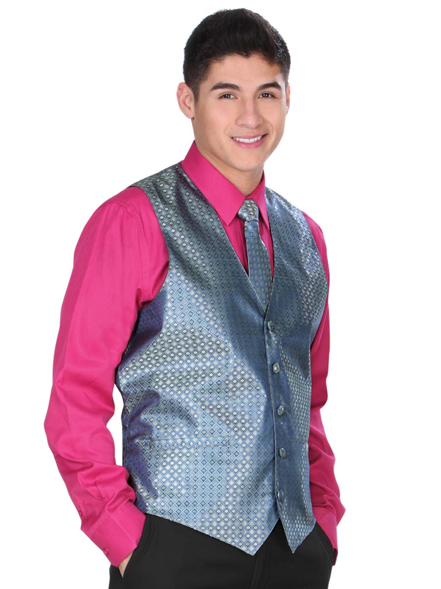 Vestido de Hombre El General SS15-JS3 en 100% Poliéster Color Azul 34149