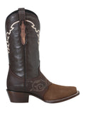 Bota Vaquera Rodeo Mujer El General Edición Limitada Piel Crazy Bovino Camel - Modelo 34510
