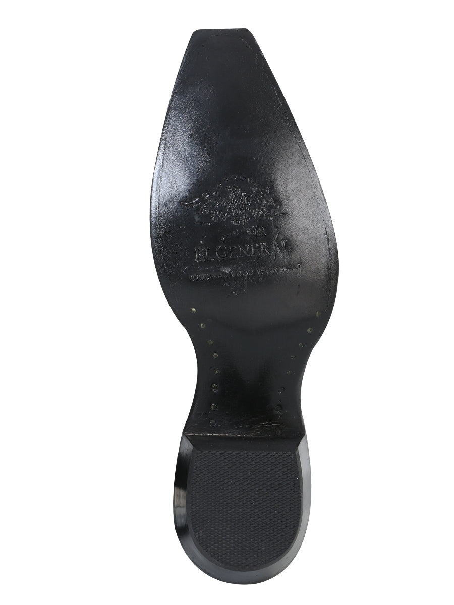 Bota Vaquera de Mujer El General en Piel Crazy Color Negro 34514
