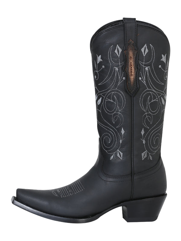 el General Dama Limited Edition Vaquero Bota - Negro 34514