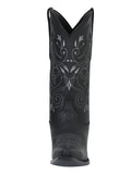 Bota Vaquera Mujer El General Edición Limitada Piel Crazy Bovino Negro - Modelo 34514