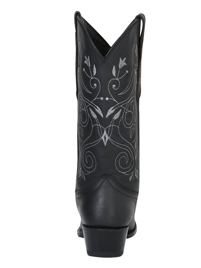 Bota Vaquera de Mujer El General en Piel Crazy Color Negro 34514