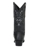 Bota Vaquera Mujer El General Edición Limitada Piel Crazy Bovino Negro - Modelo 34514