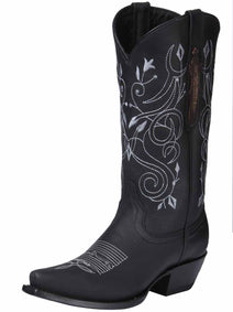 el General Dama Limited Edition Vaquero Bota - Negro 34514