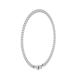 Pulsera De Plata 925 Barbarada 18cm Calibre 3.2mm Italiana