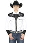 Camisa Charra Manga Larga El General Cvap1021 65% Poliester 35% Algodon Blanca 35185