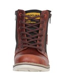 Bota de Mujer El General Trabajo en Piel Color Vino 35209