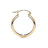 Arracada De Oro De 10k Lisa De 20 mm