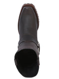 Bota Vaquera Biker Hombre El General Edición Limitada Piel Crazy Bovino Chocolate - Modelo 40673