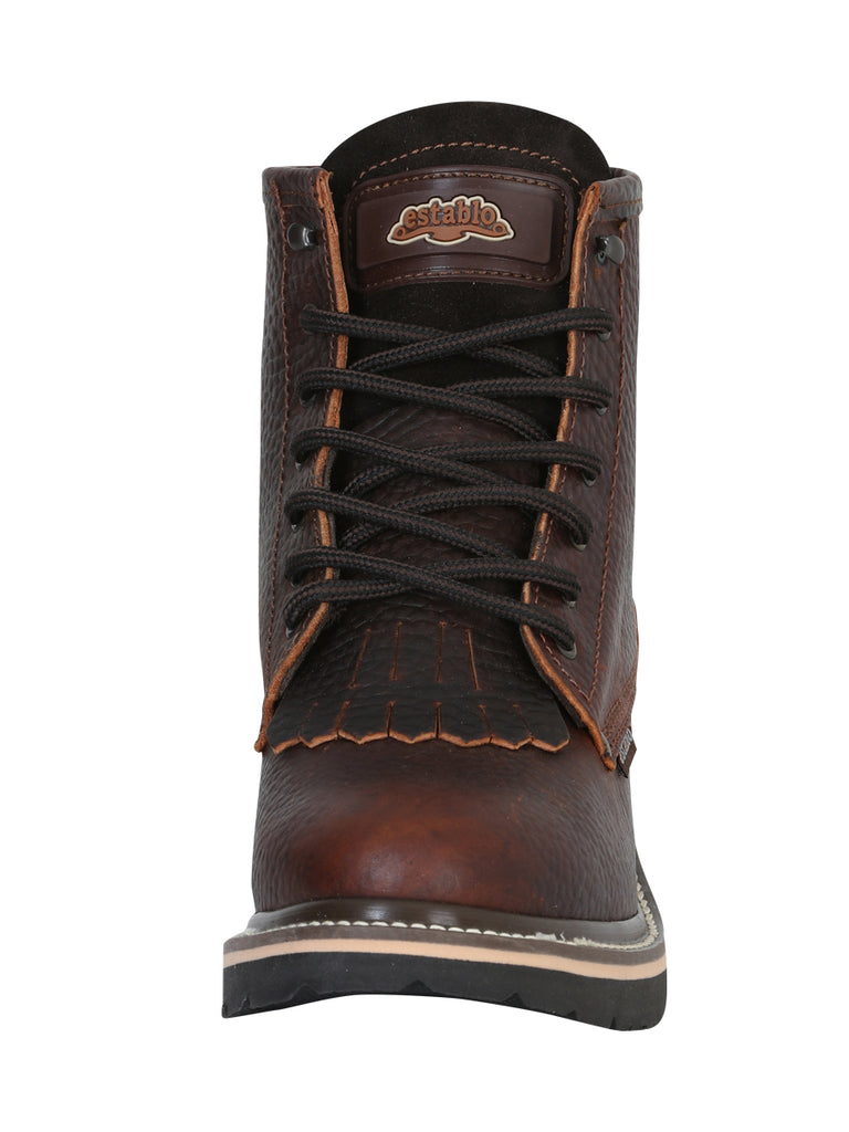 Bota de Mujer El General Trabajo en Piel Color Café 40964