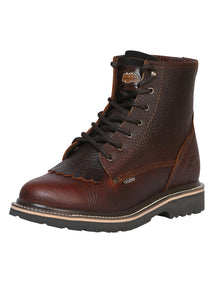 Establo Bull Fight Cowhide Bota - Café 40964