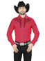 el General Bordado Vaquero Camisa Rojo/negro 40992