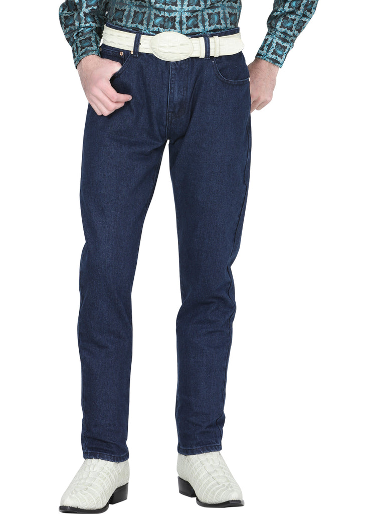 Pantalón de Mezclilla de Hombre El General AM001 en Mezclilla Color Azul 41330