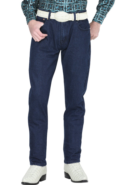 Pantalón de Mezclilla de Hombre El General AM001 en Mezclilla Color Azul 41330