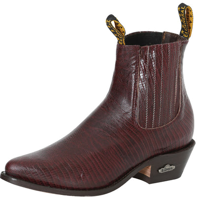 Botin Vaquero/a El General 20 Piel Imit. Lizard Vino 41495