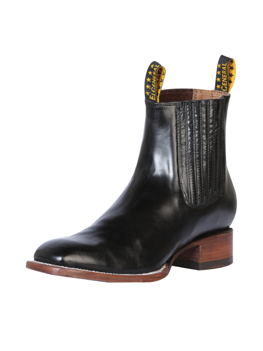Botín Vaquero de Hombre El General en Piel Color Negro 41497
