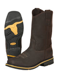 Botín Vaquero de Hombre El General Rodeo Trabajo en Piel Crazy Color Chocolate 41545