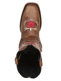 Bota Vaquera Rodeo Mujer El General Piel Westing Bovino Tan - Modelo 41783