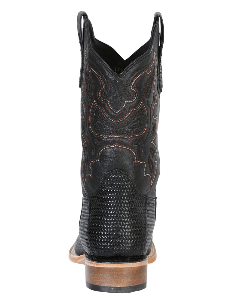 Bota Vaquera de Hombre El General Rodeo en Piel Color Negro 41790