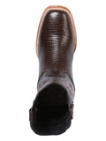 Bota Vaquera Rodeo Hombre El General Piel Bovino Grabado Tejido Tabaco - Modelo 41791