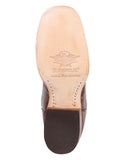 Bota Vaquera Rodeo Hombre El General Piel Bovino Grabado Cocodrilo Café - Modelo 41794