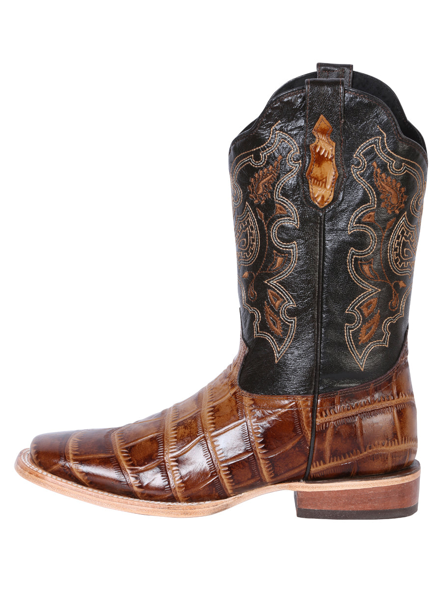 Bota Vaquera de Hombre El General Rodeo en Piel Color Café 41794