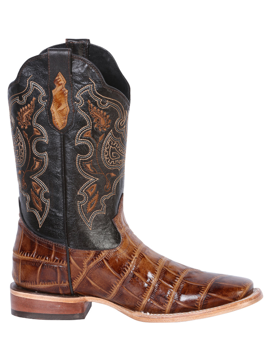 Bota Vaquera de Hombre El General Rodeo en Piel Color Café 41794
