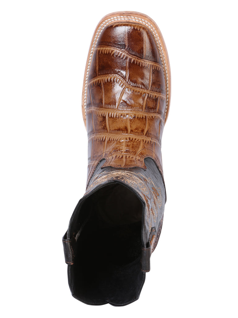 Bota Vaquera de Hombre El General Rodeo en Piel Color Café 41794