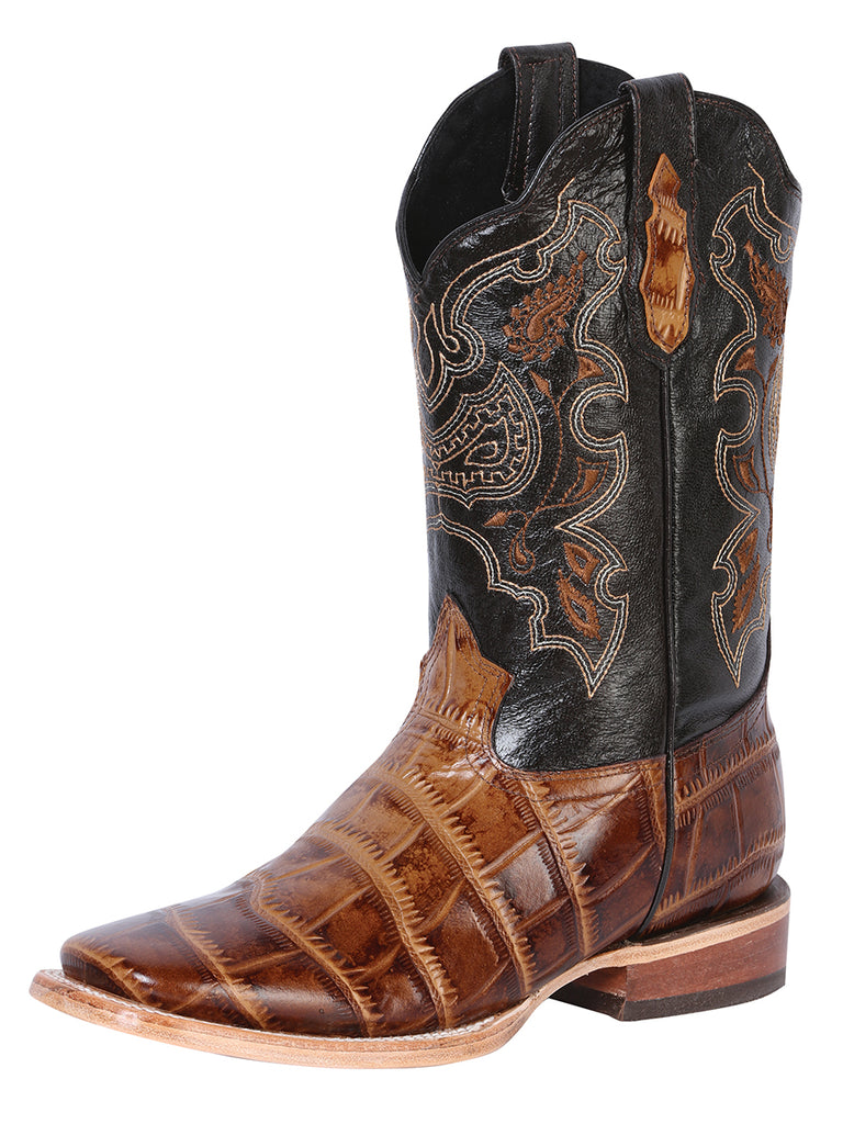 Bota Vaquera de Hombre El General Rodeo en Piel Color Café 41794