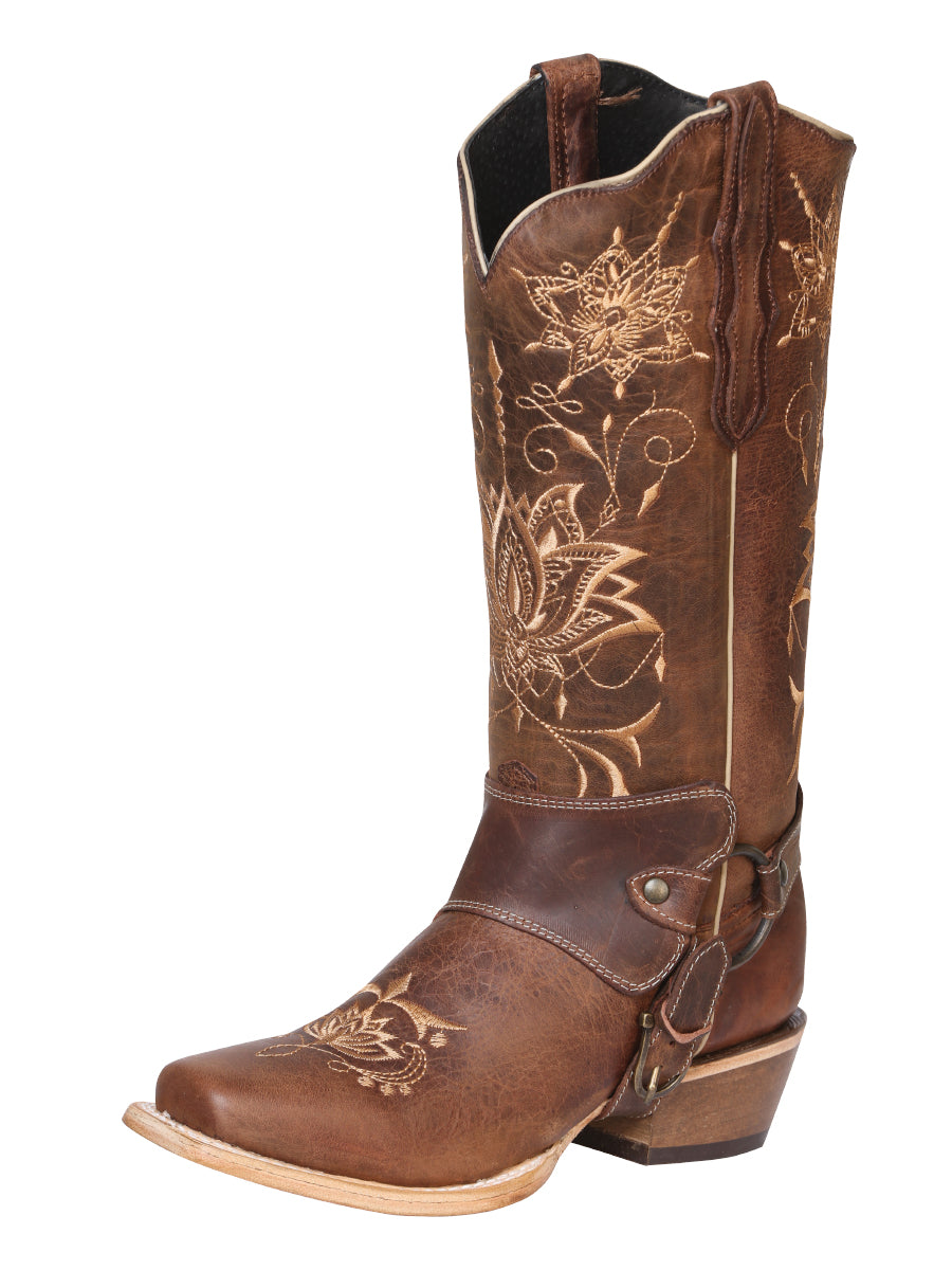Bota Vaquera Rodeo Mujer El General Piel Westing Shedron - Modelo 41907