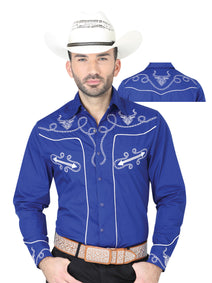 Camisa Vaquera M/ Larga El General S2018-10A 60% Algodón 40% Poliéster Azul 41938