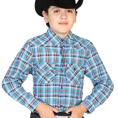 Camisa Vaquera de Niño El General 2019-49 en 55% Algodón 45% Poliéster Color Verde 42321
