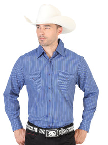 Camisa Vaquera Manga Larga El General 2019-53 55% Algodón 45%Polyester Azul Marino 42325