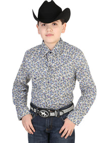 Camisa Vaquera Para Nino El General 2019-69 55% Algodón 45%Polyester Blanco/Azul 42459