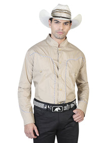 Camisa Charra El General 2019-107 55% Algodón 45%Poliéster Caqui 42528