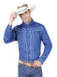 Camisa Charra El General 2019-115 55% Algodón 45%Poliéster Azul Rey 42546