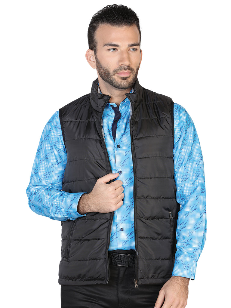 Chaleco de Hombre El General 2019-211 Casual en 100% Poliéster Color Negro/Gris 42555