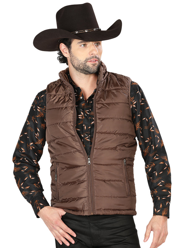 Chaleco de Hombre El General 2019-211 Casual en 100% Poliéster Color Café 42556