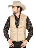 Chaleco de Hombre El General 2019-211 Casual en 100% Poliéster Color Khaki/Café 42557