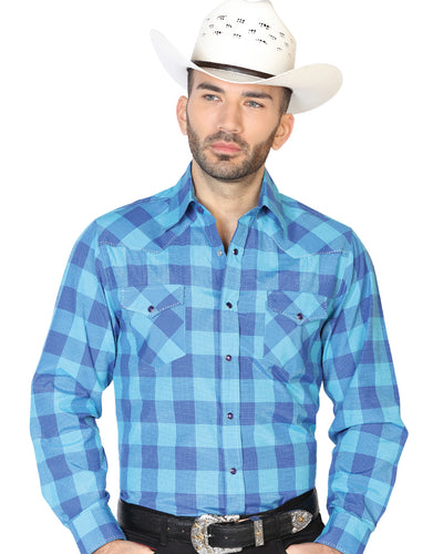 Camisa Vaquera C/Costura Gruesa El General 2019-155 55% Algodón 45%Polyester Azul 42619