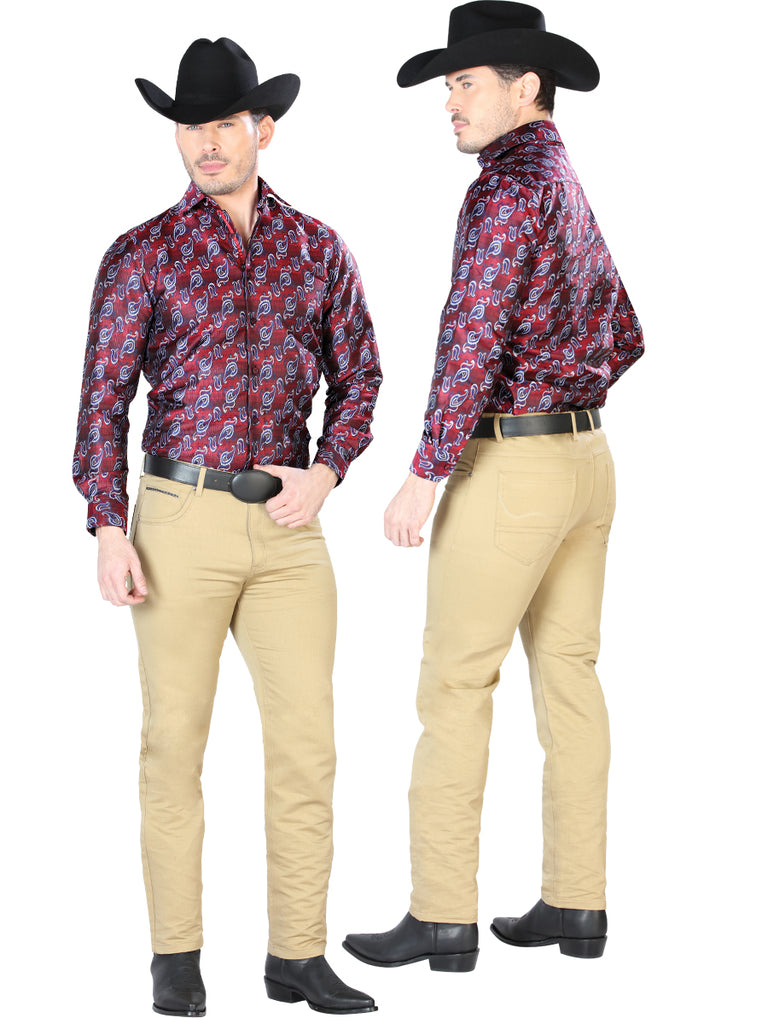 Pantalón de Mezclilla de Hombre El Señor de los Cielos FP-1208 en 97% Algodón 3% Spandex Color Khaki 42849