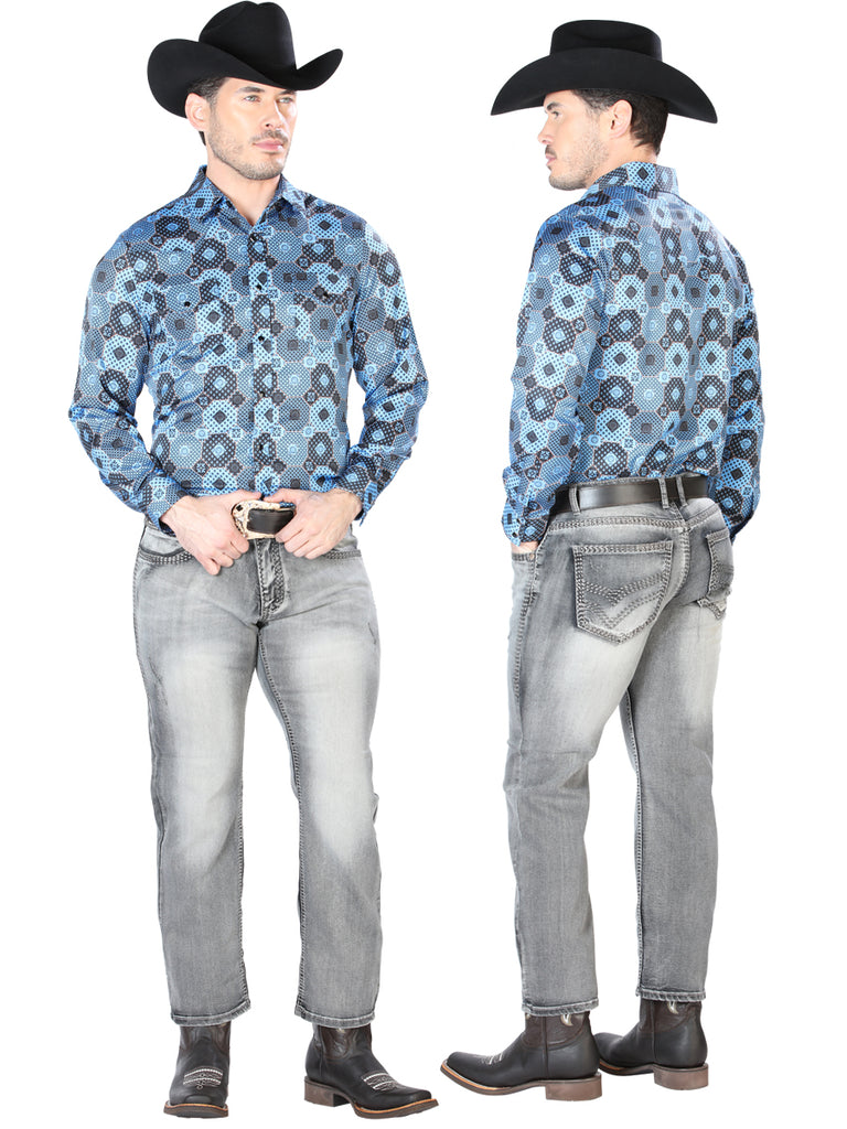 Pantalón de Mezclilla de Hombre El Señor de los Cielos BP-1103 en 97% Algodón 3% Spandex 42856