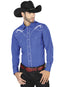 Azul Vaquero Manga Larga Camisa 42959