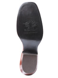 Bota Vaquera Rodeo Mujer El General Piel Crazy Bovino Chocolate - Modelo 42982