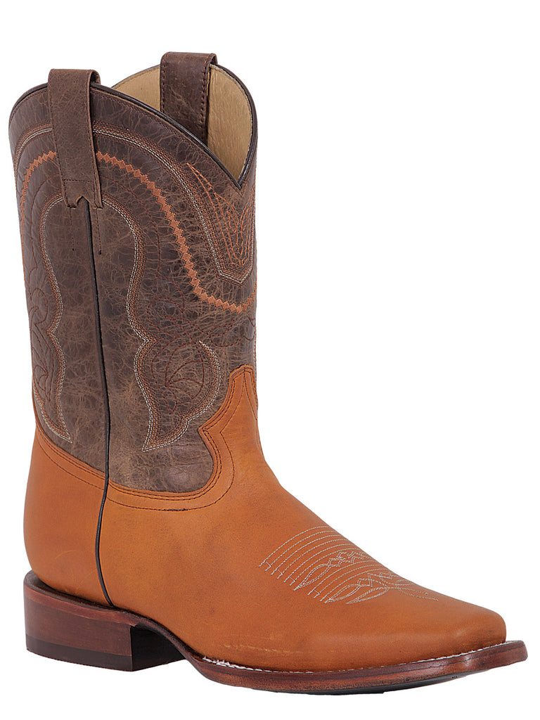 Bota Vaquera de Hombre El General Rodeo en Piel Bovino Crazy Color Miel 42995