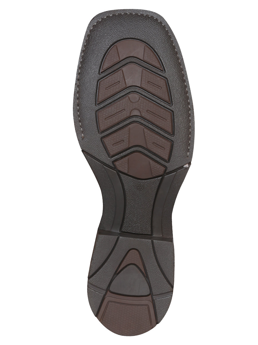 Bota Vaquera de Hombre El General Rodeo en Piel Bovino Crazy Color Chocolate 43004