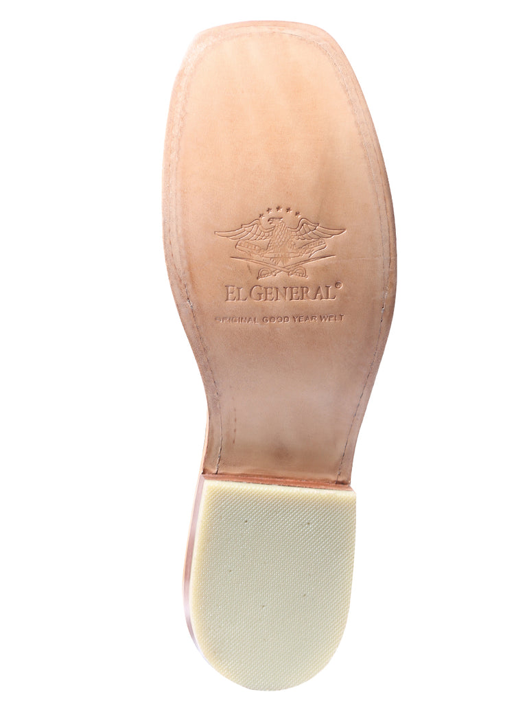 Bota Vaquera de Hombre El General Rodeo en Piel Bovino Crazy Color Chocolate 43010