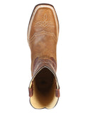 Bota Vaquera Rodeo Hombre El General Piel Floter Bovino Miel - Modelo 43012