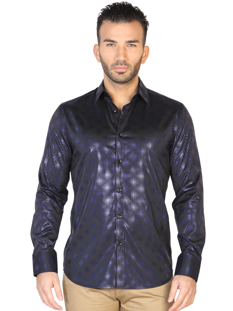 Camisa Vaquera de Hombre El General DF-26 Casual en 5% Spandex 95% MODAL Color Azul 43125